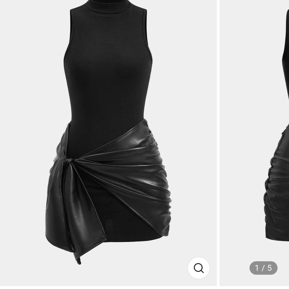 MICAS Elegant Black Sleeveless Dress